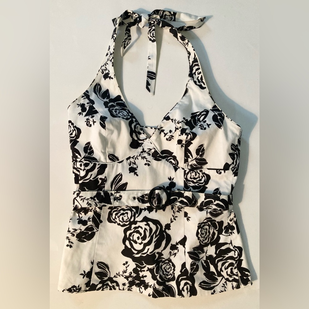 WHBM Halter Bustier vintage Top 0 XS
